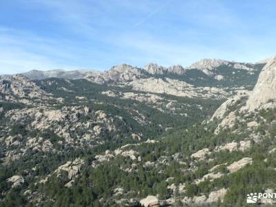 Pirámides de La Pedriza; grupo senderismo valencia casa del bosque nieve en cercedilla agencias de v